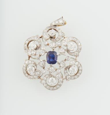 Diamant Saphiranhänger - Exquisite jewellery