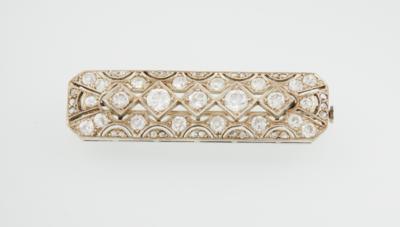 Diamantbrosche zus. ca.2,10 ct - Exquisite jewellery