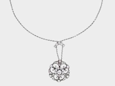 Altschliffdiamant Collier zus. ca. 1,10 ct - Exquisite jewels