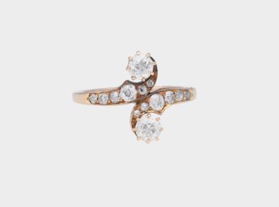 Altschliffdiamant Ring zus. ca. 1,30 ct - Erlesener Schmuck