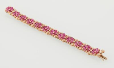 Brillant Armband mit tlw. behandelten Rubinen - Exquisite jewels