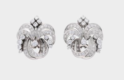 Brillant Ohrclips zus. ca.3 ct - Exquisite jewels