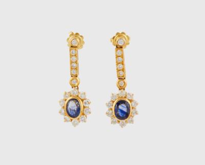 Brillant Saphir Ohrgehänge - Exquisite jewels