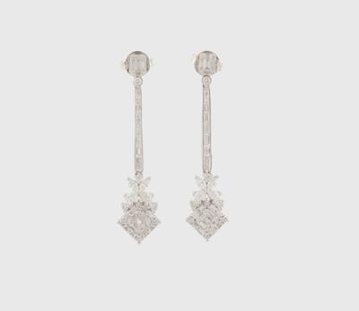 Diamant Ohrsteckgehänge zus. ca. 1,60 ct - Exquisite jewels