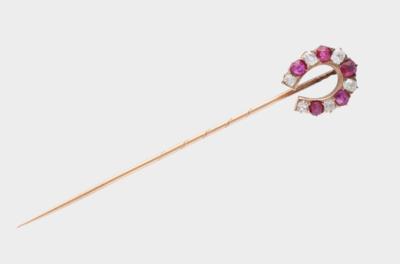 Diamant Rubin Anstecknadel - Exquisite jewels