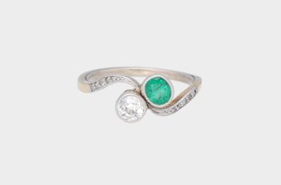 Diamant Smaragd Ring - Exquisite jewels