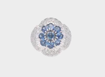 Saphir Ring zus. ca. 3,5 ct - Exquisite jewels