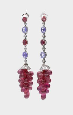 Turmalin Ohrsteckgehänge zus. ca. 40 ct - Exquisite jewels