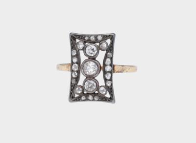 Altschliffdiamant Ring zus. ca. 0,40 ct - Exquisite jewels