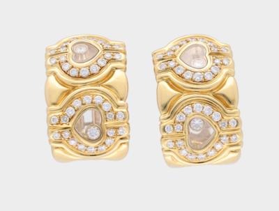 Chopard Happy Diamonds Ohrclips mit Brillanten zus. ca. 0,40 ct - Exquisite jewels