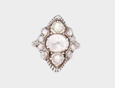 Diamantrauten Ring zus. ca. 1,10 ct - Gioielli scelti