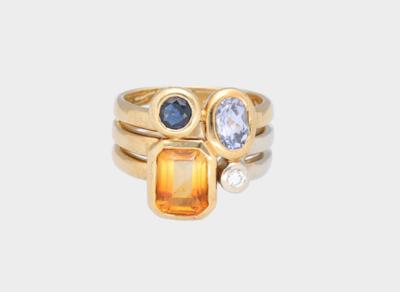 Manfredi Brillant Farb- und Schmuckstein Ring - Erlesener Schmuck