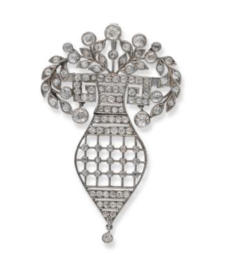 Altschliffdiamant Anhänger zus. ca. 3 ct - Exquisite jewels