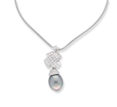 Brillant Diamant Kulturperlen Collier - Erlesener Schmuck