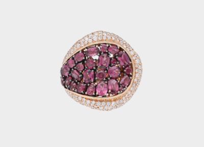 Brillant Granat Ring - Gioielli scelti