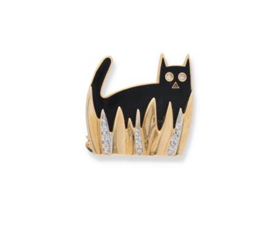 Brosche Katze - Erlesener Schmuck