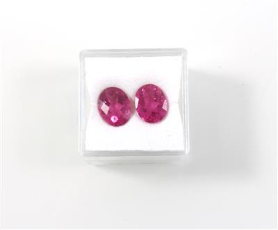 2 Rubellite zus. 5,65 ct - Diamanten und exklusive Farbsteinvarietäten