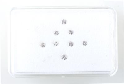 8 lose Brillanten zus. 0,75 ct - Exklusive Diamanten und Farbsteine