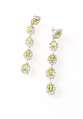 Brillant Peridotohrsteckgehänge - Exclusive diamonds and gems