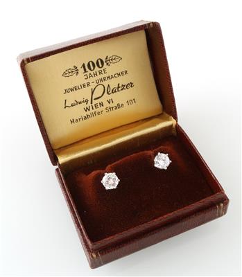 Brillantohrschrauben zus. ca. 1,30 ct - Diamanti e pietre preziose esclusivi