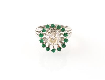 Diamant Smaragd Ring - Kule a drahokamy exkluzivní