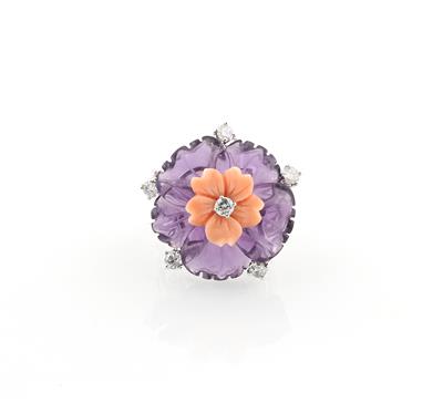 Amethystring Blüte - Exclusive diamonds and gems