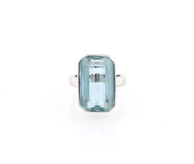 Aquamarinring ca. 11,50 ct - Diamanti e pietre preziose esclusivi