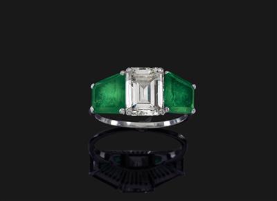 Diamant Smaragdring - Exclusive diamonds and gems