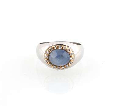 Sternsaphir Ring ca. 4,20 ct - Exclusive diamonds and gems