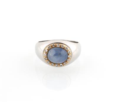 Sternsaphir Ring ca. 4,20 ct - Diamanti e pietre preziose esclusivi