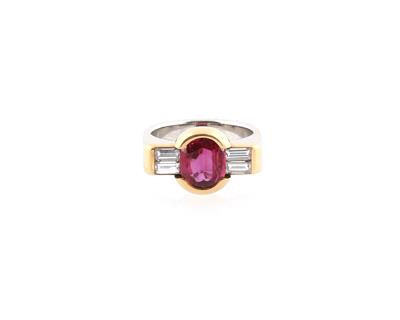 Rubin Diamant Ring - Exklusive Diamanten und Farbsteine