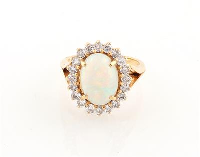 Brillant Opalring - Exklusive Diamanten und Farbsteine