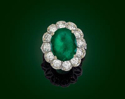 Brillant Smaragdring - Exclusive diamonds and gems