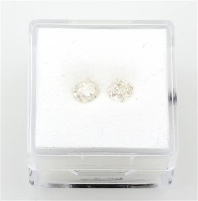 2 lose Altschliffdiamanten zus. 1,13 ct - Exkluzivní diamanty a drahokamy