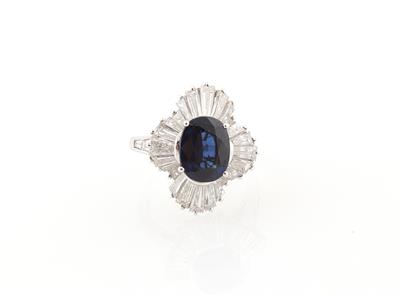 Diamant Saphir Ring - Exkluzivní diamanty a drahokamy