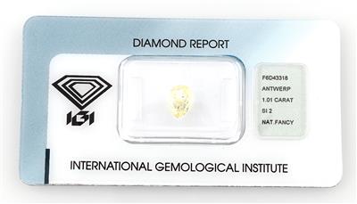 Loser Diamant 1,01 ct Natural Fancy Yellow - Diamanti e pietre preziose esclusivi