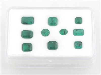 Lot Smaragde 8,31 ct - Exklusive Diamanten und Farbsteine