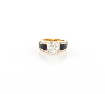 Altschliffdiamant Ring ca. 3 ct - Exklusive Diamanten und Farbsteine