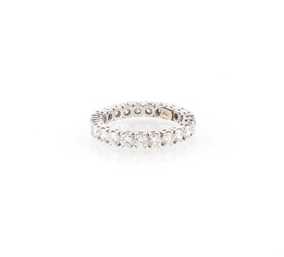 Brillant Memoryring zus. ca. 2,90 ct - Exklusive Diamanten und Farbsteine