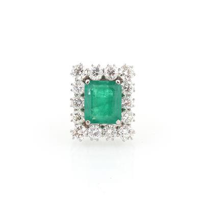 Brillant Smaragdring - Exkluzivní diamanty a drahokamy