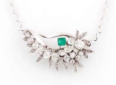 Diamant Smaragdcollier - Exkluzivní diamanty a drahokamy