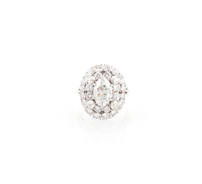 Diamantdamenring zus. ca. 7,00 ct - Diamanti e pietre preziose esclusivi