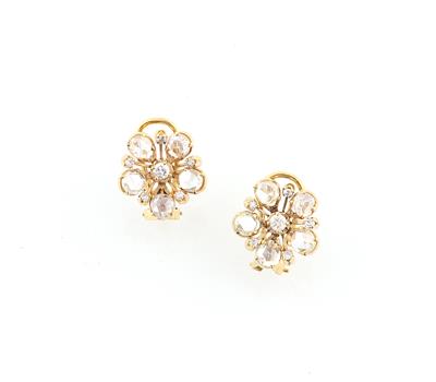 Diamantohrclips zus. ca. 3,80 ct - Diamanti e pietre preziose esclusivi