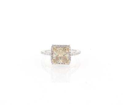 Fancy brown yellow Diamant Ring ca. 3,23 ct - Exclusive diamonds and gems