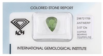 Loser grüner Turmalin 3,07 ct - Diamanti e pietre preziose esclusivi