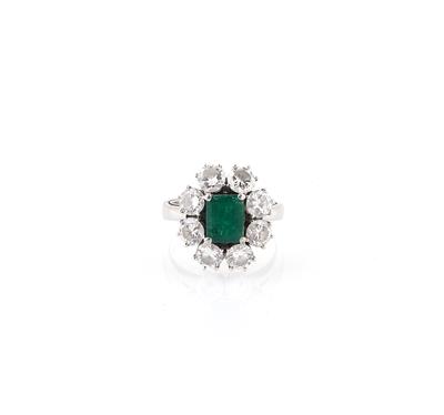 Brillant Smaragd Ring - Exkluzivní diamanty a drahokamy