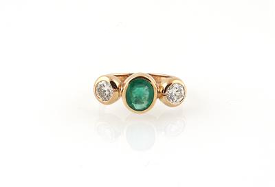 Brillant Smaragd Ring - Diamanti e pietre preziose esclusivi