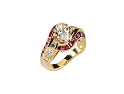 Diamant Rubinring - Diamanti e pietre preziose esclusivi