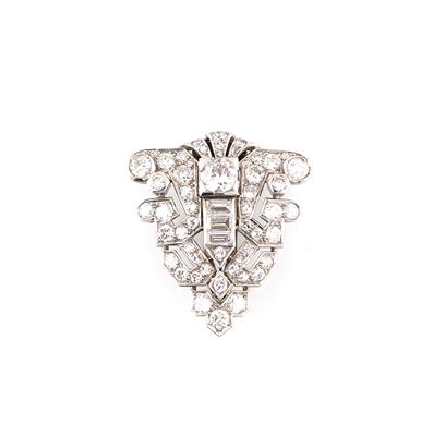 Diamantclip zus. ca. 2,30 ct - Exclusive diamonds and gems