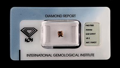Fancy Brown Natural Color Diamant 0,52 ct - Exkluzivní diamanty a drahokamy